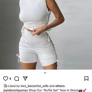 White Ruffle Set